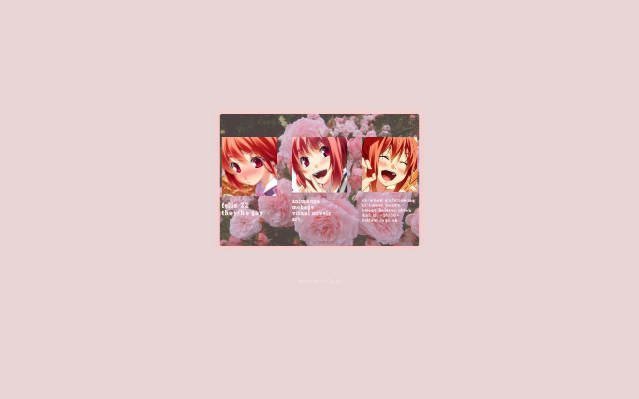 Carrd profile picture for @silverio